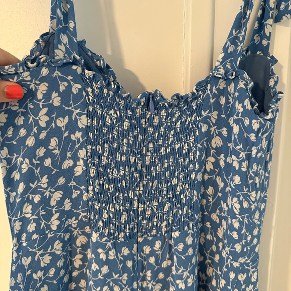 Reformation Blue Floral Dress - Picture 3 of 4